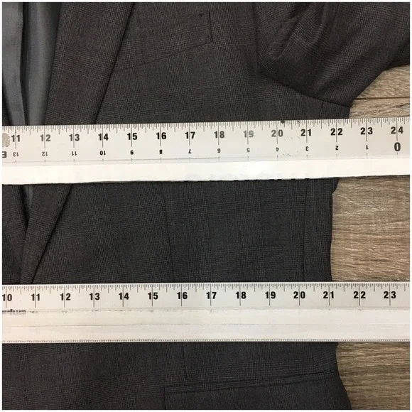 BANANA‎ REPUBLIC Mens Blazer Sport Coat Casual Jacket Size 44R Gray Wool Suit